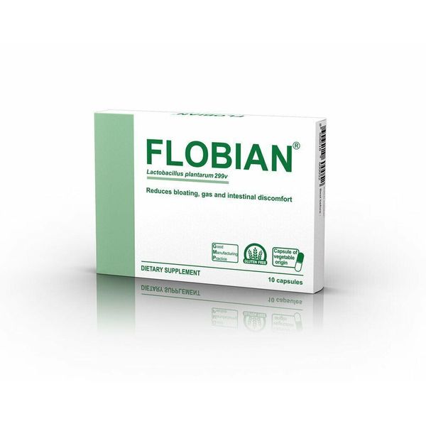 Flobian Natural choice for flatulence and irritable colon 10 capsules