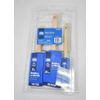 Project Source 3 Pack Better All Paints & Stains Flat/Angle Brush Set Kit