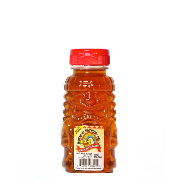 Rainbow Blossom Honey in a Tiki Bottle (9oz)