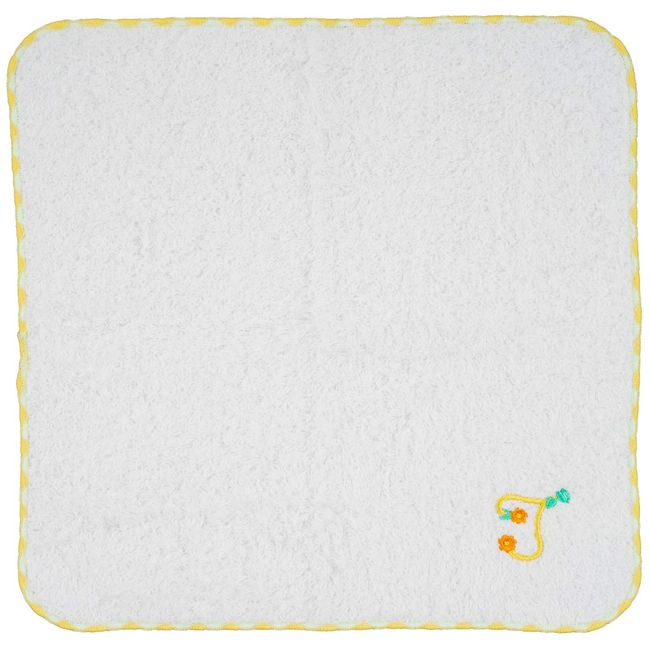 Cozy Company 184439 Women's Handkerchief, White, 8.7 inches (22 cm), Fluffy Handkerchief, Initial T, Embroidery