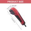 Shockwave Impact Duty Right Angle Attachment, Right Angle Drill Right Angle Driver Screwdriver Socket Adapter ABS Handle Power Tool, Drill Accessory, 90 Degree Angled Drill Adapter(Black Red)