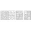 Graine Créative Vegetal Stencils, 15.3 x 11.4 cm, Plastic