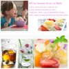 Himifuture Ice Cube Tray 6 Pack, 84 Pieces, Stackable Flexible Silicone, Random Color, Includes 6 Trays and 6 Lids