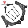 8Pcs Front Control Arms Inner Outer Tie Rod Sway Bar Link for Ford Mazda Mercury