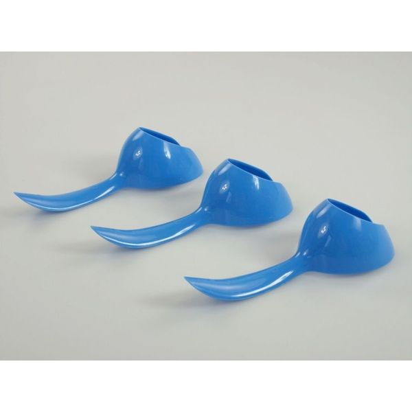 TUPPERWARE Küchenhelfer Löffel Eierlöffel (3) blau Eierhalter Eier Löffel P 22594