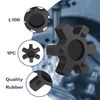 XIKE L100 Solid Type Flexible NBR Rubber Spider Center Insert Fits for L Jaw Coupling Set, Black (1 Pack)