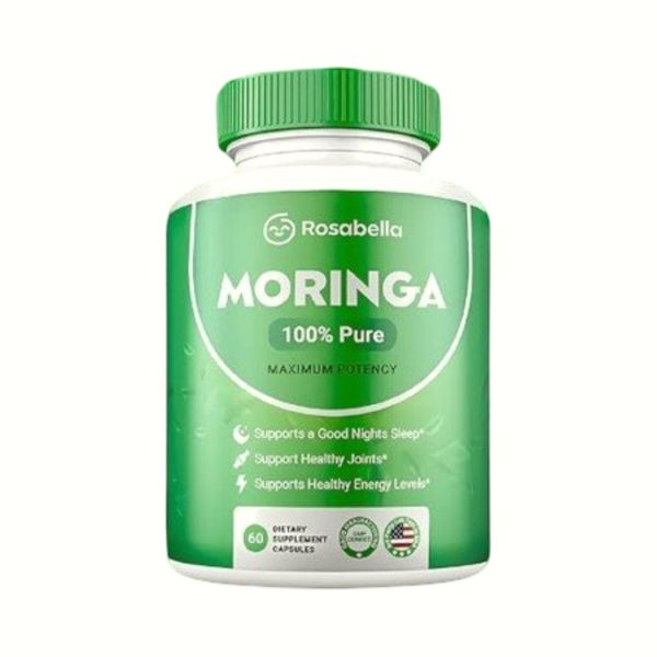 Rosabella Moringa Capsules for Immune Support & Gut Health (60 Capsules)