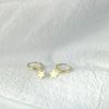 Rockyu Earrings, Men's, Ring, Gold Ring, Stainless Steel, Women's, Popular, Dangle, Adult, Hoop Earrings, Stars, Star Earrings, Set of Both Ears, Small Face, Power, Fashion Accessories, Stainless Steel