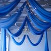 5ft x 32ft ROYAL BLUE Premium Chiffon Sheer Backdrop CURTAIN PANEL Drape Party