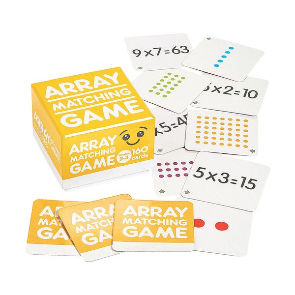 Array Multiplication Matching Game, Educational, 161 Pieces