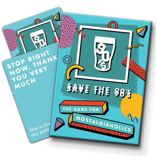 Save The 90s Party Game! A Nostalgia Drinking Game! Percect Retro Birthday Gift, Adult Party Accessories, Fun Party Idea Nostalgic 1990s Pre Drinks Card Game!