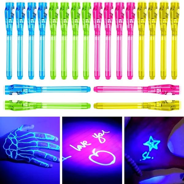 ENJOCASES 30 Pieces Invisible Ink Pen with UV Light Spy Pen Magic Marker for Kids Party Favors Ideas Gifts Easter Day Halloween Christmas Gifts