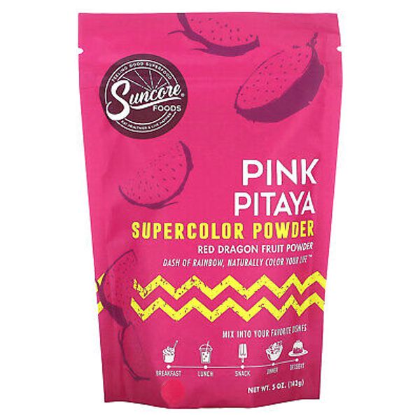 Pink Pitaya Supercolor Powder, Red Dragon Fruit, 5 oz (142 g)