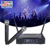 Pro 2 Channel UHF Wireless Dual Microphone Cordless Handheld Mic System US Stock