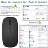 UrbanX Bluetooth Rechargeable Mouse for Microsoft Surface Laptop 3, Midnight Black, 2019
