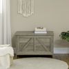 19" Farmhouse Storage Chest Organizer, Gray