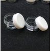 XUMIN 50PCS 20Gram/ML Empty Round Plastic Eyshadow Cosmetic Containers Jar Case Box with Screw Cap