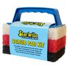 Star Brite Scrub Kit Handle/3 Pads