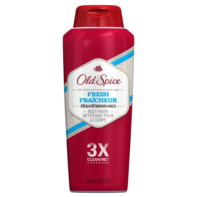 Old Spice High Endurance Fresh Scent Body Wash for Men, 18 oz