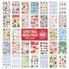 Christmas Stickers Decorating Bulk Pack Xmas Sale - OVER 600 Self Adhesive Paper Stickers - Merry Xmas Crafting, Scrapbook, Gift, Present, Party Bag Filler, Card Making Supplies for Kids
