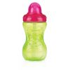 Nuby Flip It Beaker 300 ml with Dripless Straw 12 Months + Assorted Colours