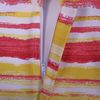 Alan Symonds STRIPED RED/MULTI OUTDOOR TABLE COVERING (TABLECLOTH 60" X 120")