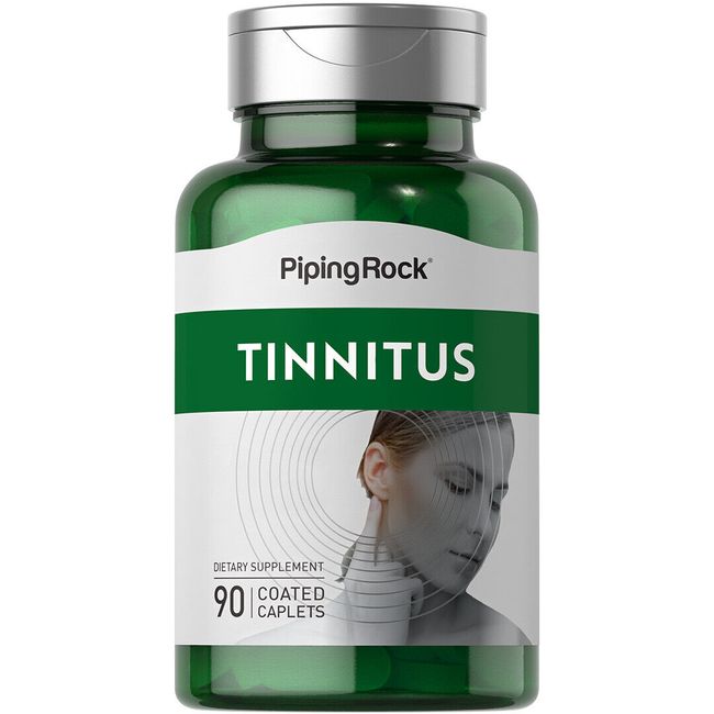 Tinnitus Product | 90 Caplets | Complex Supplement | Non-GMO | by Piping Rock