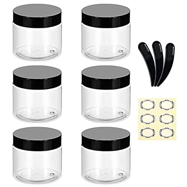 10PCS of 500ML Plastic Jars with Lids and Inner Liners Refillable
