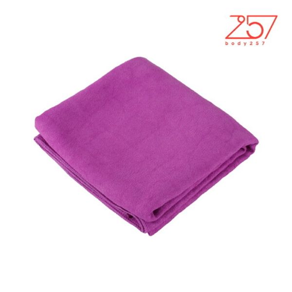 Body 257 double sided yoga towel with bag BY0001008, PURPLE