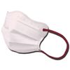 Advanced SMArt FIB-02 3D Non-Woven Round Shape 3D Pleated Mask Fit (Pale Pink x Wine Red, Regular Size, Pack of 30