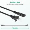 FITE ON AC Power Cord Compatible with rollingsurfer Under Desk Elliptical Machine