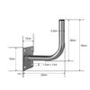 250mm SAT Holder Wall Bracket Antenna Mount Sat Galvanised Steel