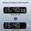 NPHMbM WiFi Digital Clock|ESP8266 LED Matrix NTP Clock with Time Sync, Customizable Sync Frequency, Disable Leading Zero, and Scrolling Effect Control | Perfect Desk Gadget