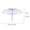 VALICLUD Folding Umbrella Automatic Transparent Umbrella Auto Open Foldable Umbrella Clear