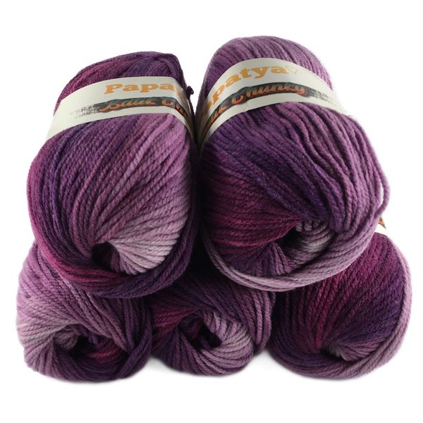 Rainbow Papatya Batik Chunky 5x100g Balls Shade 116BC