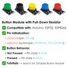 Button Module for Arduino, ESP32, ESP8266, Raspberry Pi – Tactile Switches for Electronics Projects, 5-Pack