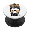 Limited Edition Leopard Messy Bun Awesome Since 1991 PopSockets Swappable PopGrip