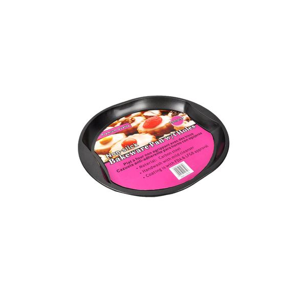 handy helpers Round Bakeware Pan with Holes Kitchen Essentials, 15"