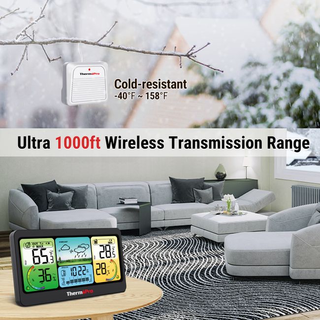 Living Solutions Indoor/Outdoor Digital Wireless Thermometer