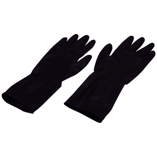 Okamoto Japan Latex Rubber Black Gloves M 50 pieces