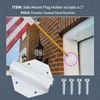 Side Mount Flag Holder Steel Side Mount Wall Mount Bracket with Screws  1" pole