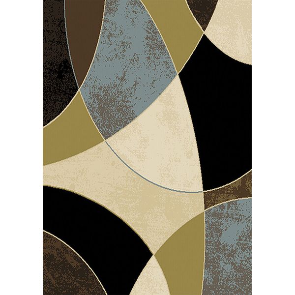 Modern Shapes Area Rug 8x11 Contemporary Abstract Carpet  -Actual 7'8" x 10'4"