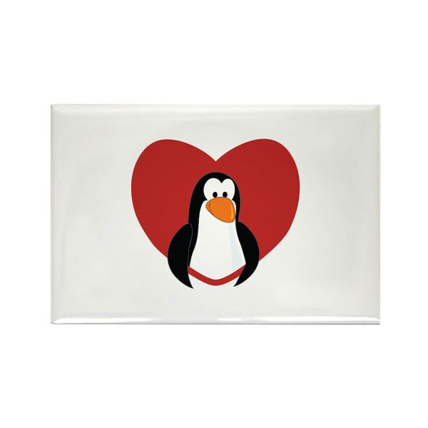 CafePress Penguin Valentine Magnets Rectangle Magnet (10 pack)