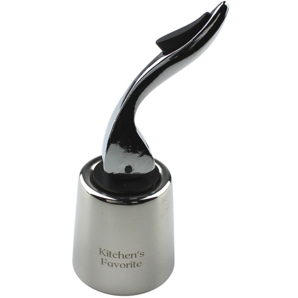 Kitchen’s Favorite Reusable Wine Bottle Stopper Stainless-Steel Leak Proof Cork