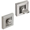 DecorAndDecor Square Escutcheon Thumb Turn Key Rose (Chrome WC Thumb Turn)
