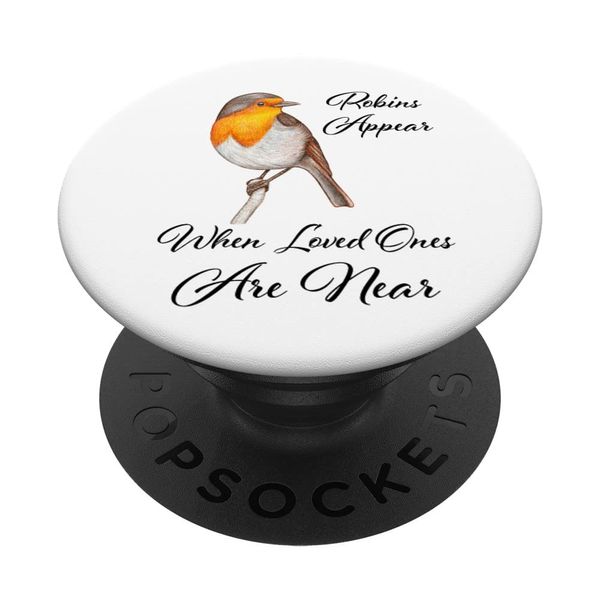 Cute Robin bird with a great message for Christmas PopSockets Swappable PopGrip