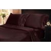 Mk Collection 4pc Soft Silky Satin Solid Color Deep Pocket Sheet Set (Burgundy,