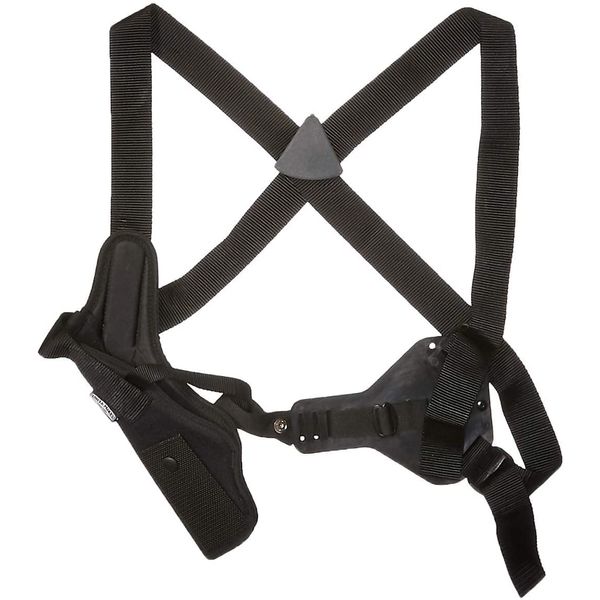 Uncle Mike's Sidekick Vertical Shoulder Holster Vert Shoulder Holster Kodra Black Size 4, RH, Clam 83041