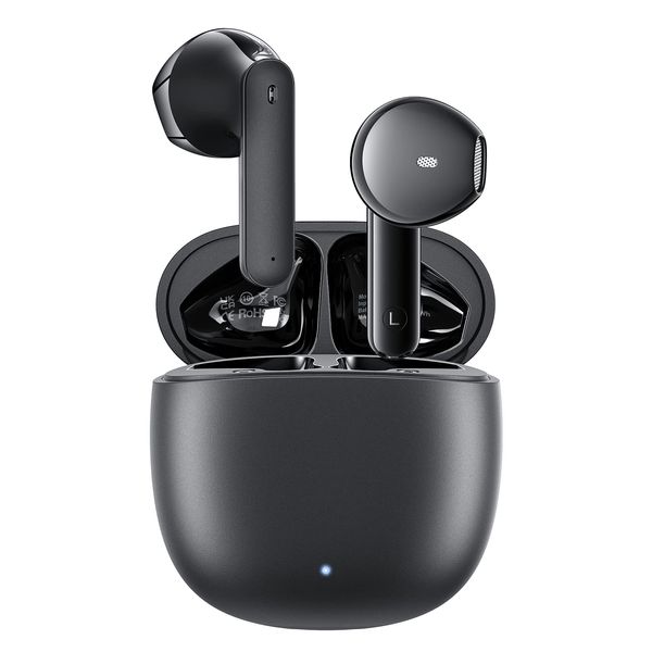 Wireless Earbuds,Wireless Headphones Bluetooth 5.3 In-Ear with 4 ENC Call Noise Cancelling Mic,AI-Enhanced Clear Calls Earphones,HiFi Stereo,30H Playtime,IPX6 Waterproof,USB-C for Sports Running Black