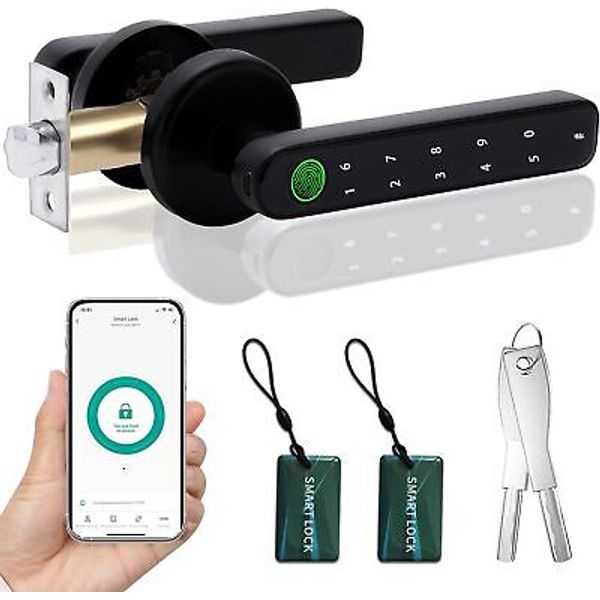 Fingerprint Door Lock Smart Lock Keyless Smart Entry Door Lock With Handle